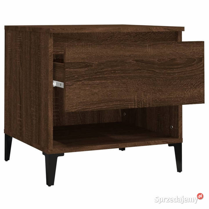 Stoliki boczne 2 brązowy dąb 50x46x50 WM819563