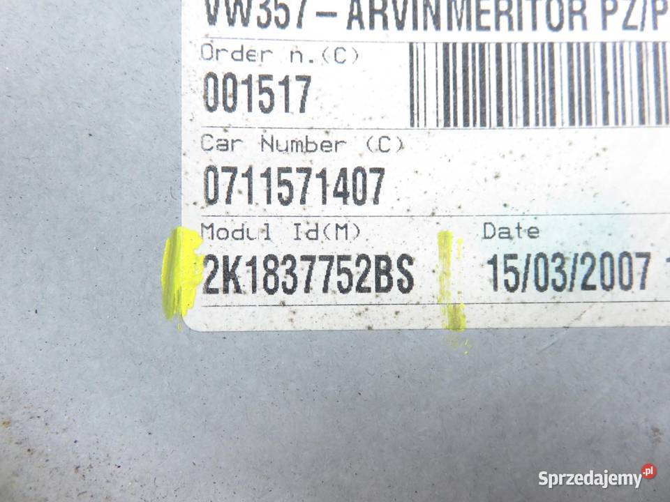 PODNOŚNIK SZYBY PRAWY PRZEDNI VW CADDY III osobowe