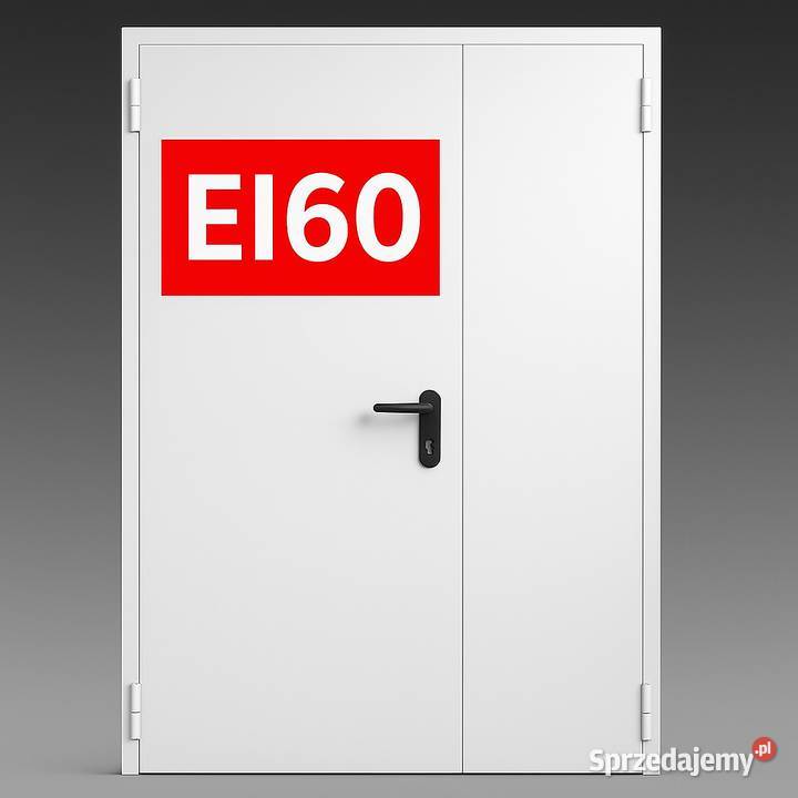 DRZWI Dwuskrzydłowe Stalowe Przeciwpożarowe ppoż Szczekociny