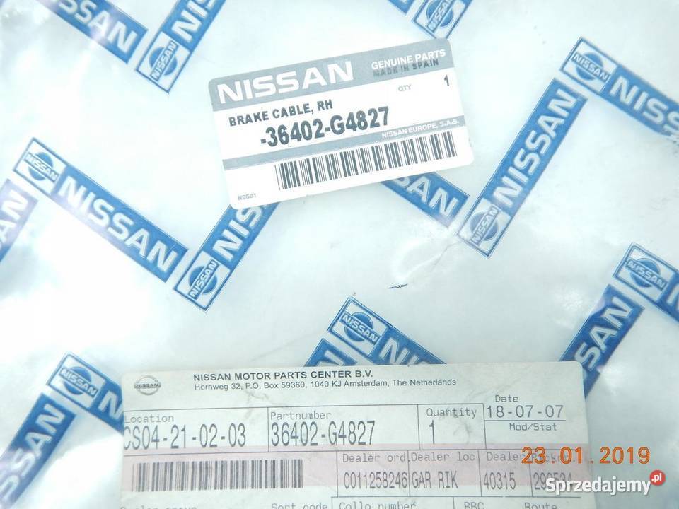 LINKA HAMULCA RĘCZNEGO NISSAN 36402g4827