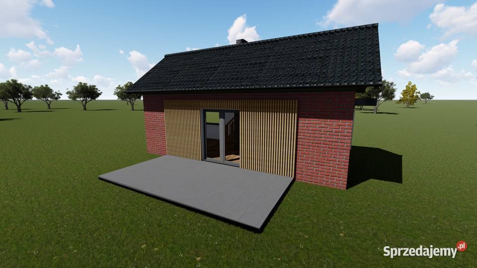 Projekt domu ZG75 na zgłoszenie 5m na ROD Sosnowiec
