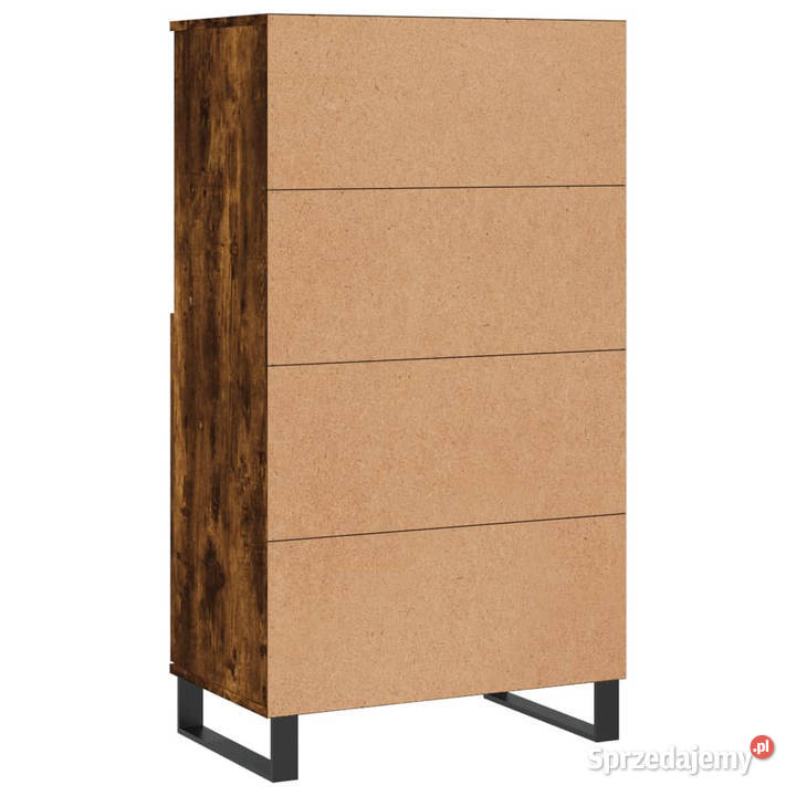 Wysoka szafka przydymiony dąb 60x36x110 WM831497 mazowieckie Warszawa