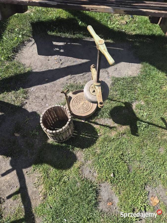 Zabytkowa prasa do owoców Wola Jachowa