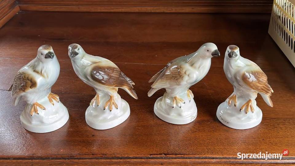 Para Figurka porcelanowa Ptaszki Sokół Gdańsk sprzedam