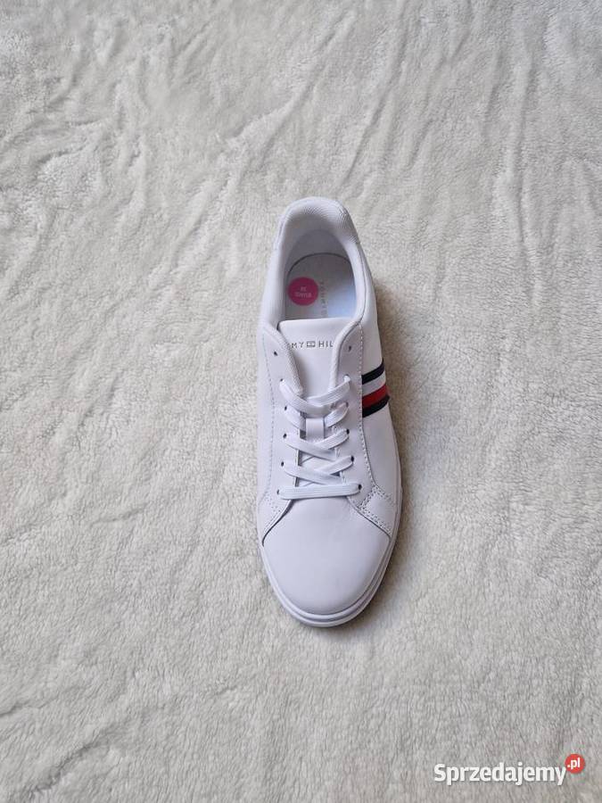 Nowe białe buty sportowe sneakersy damskie Tommy Bibice