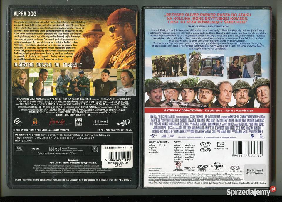 Armia tetryków Alpha Dog 2 Filmy DVD Szczecin