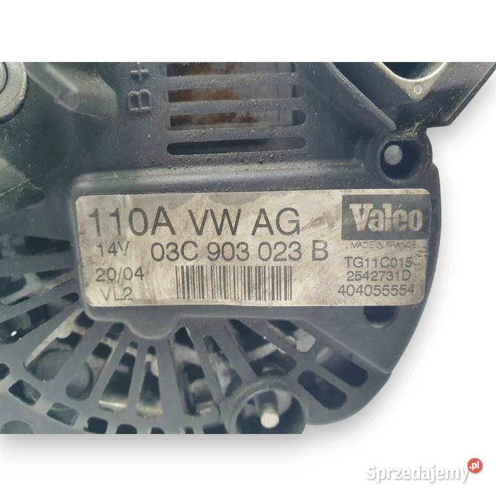 ALTERNATOR VW Golf V Passat Touran 16 FSI Valeo Chełm