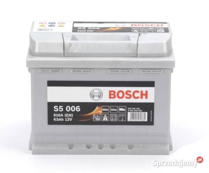 Akumulator Bosch 63Ah 610A EN S5006 PRAWY PLUS Akumulatory Wałbrzych