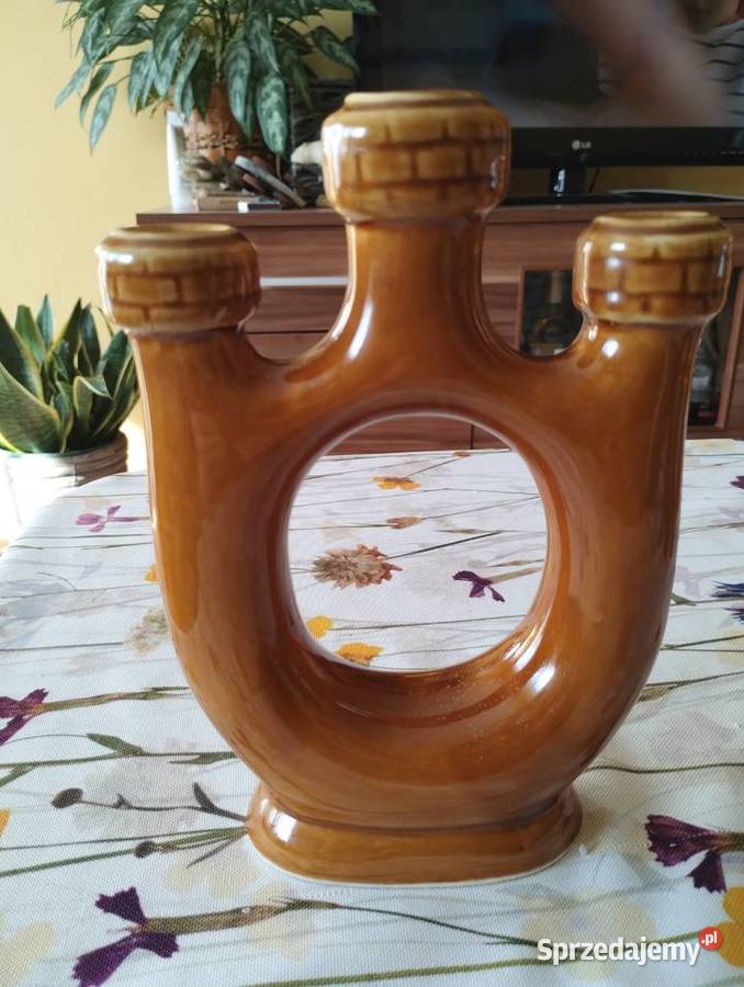 PRL świecznik Bochnia etykieta Baszta Łódź