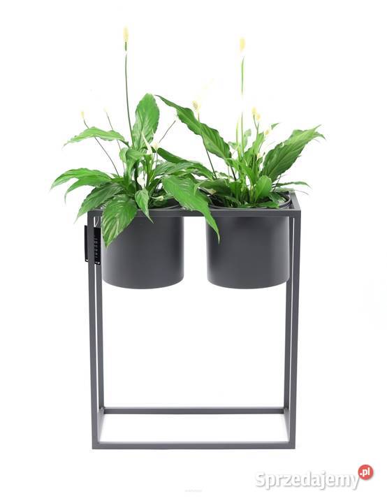 Kwietnik Metalowy Stojak z donicami 60x50 LOFT Sobienie-Jeziory