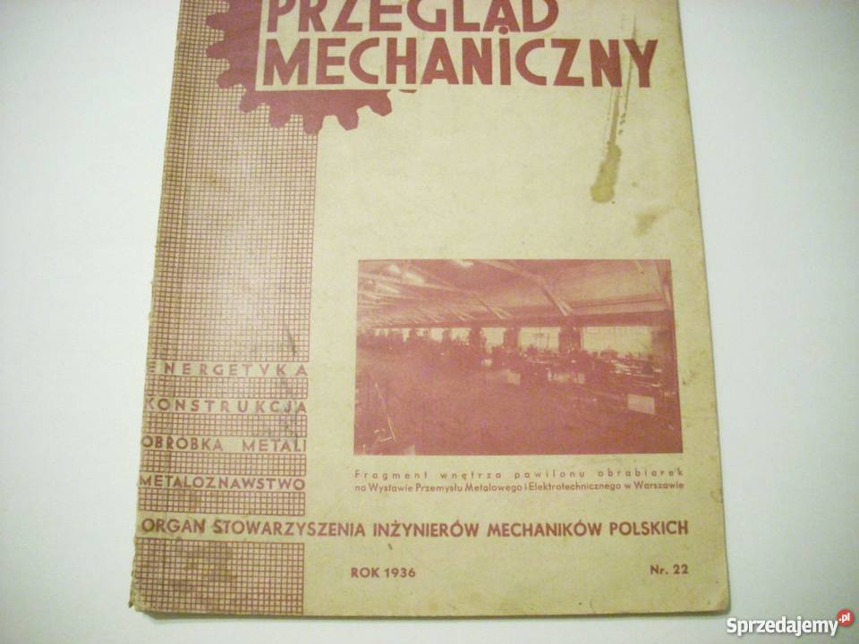 Przegląd Mechaniczny czasopismo 1936 Nowy Sącz