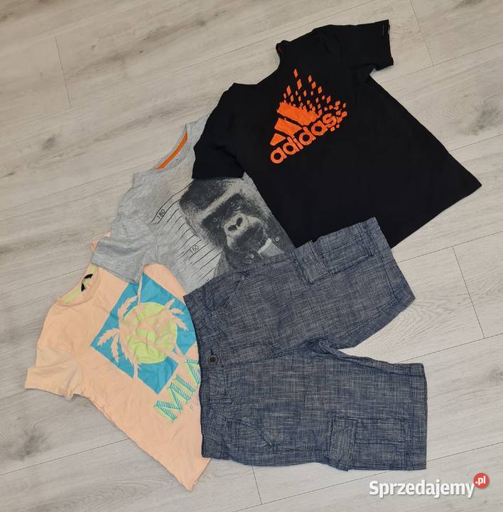 Zestaw chłopiec koszulki spodenki Adidas Goryl Bluzki, koszulki i kaftaniki łódzkie Łódź