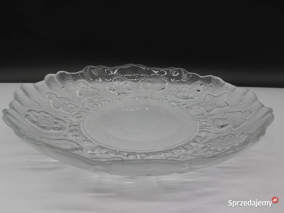 Szklana Patera Bożonarodzeniowa Porcelana i szkło Raszków