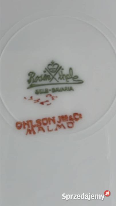 Talerz Obiadowy Rosenthal Josephine Selb Bavaria Gdańsk