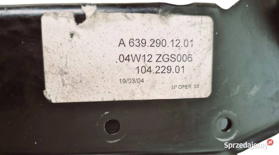 PEDAŁ SPRZĘGŁA MB VITO VIANO W639 W 639 Działoszyce sprzedam