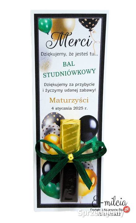 Merci jako podziękowanie STUDNIÓWKA BAL MATURA Pozostałe lubuskie Zielona Góra