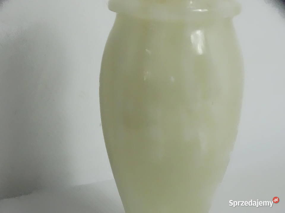 Elegancki wazon z naturalnego onyksu 20 Vintage Biłgoraj sprzedam