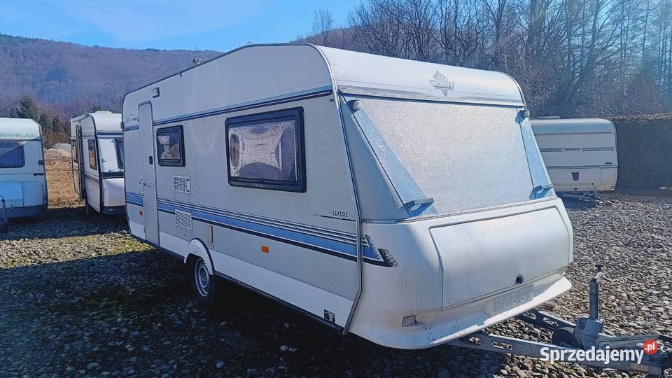 przyczepa kempingowa HOBBY campingowa kemping Międzybrodzie Bialskie