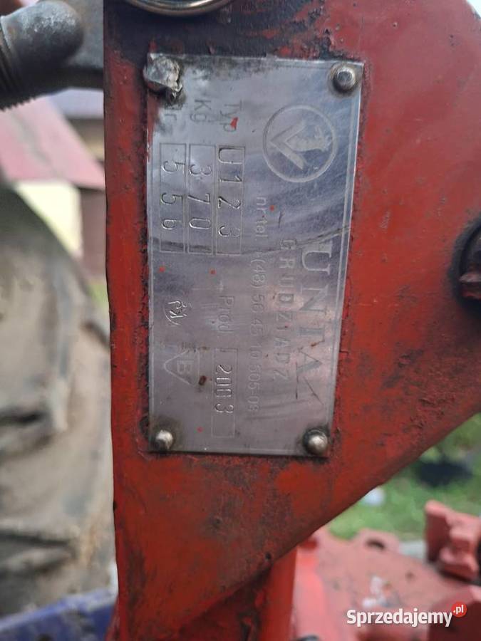 Pług Unia Grudziądz 3 skibowy nieuszkodzony