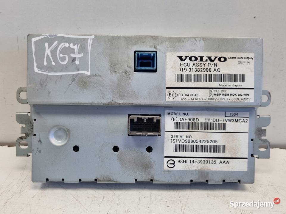 Volvo V40 II EKRAN NAWIGACJI Wyświetlacz monitor Janów