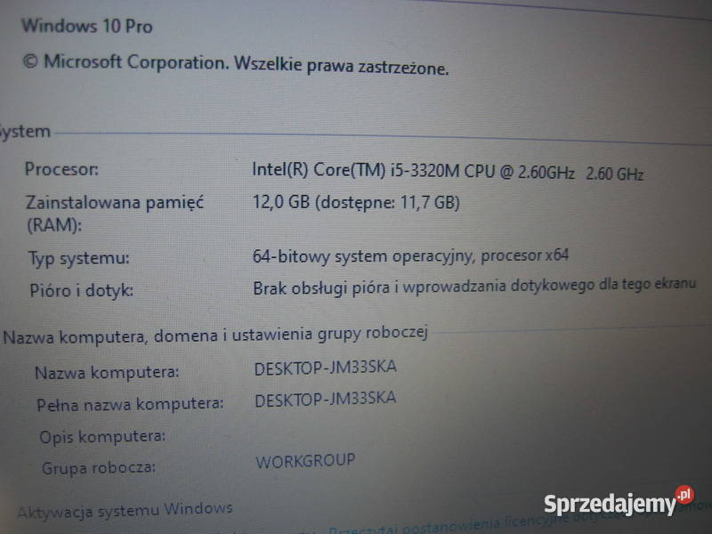 Laptop Lenovo ThinkPad X230 LOMBARDi Rzeszów