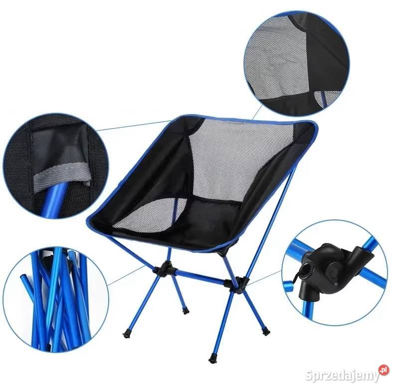 Krzesło Kempingowe Składane Ultralekkie Udźwig