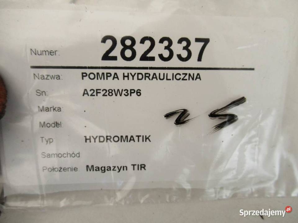 POMPA HYDRAULICZNA A2F28W3P6 UKŁAD CIŚNIENIOWY