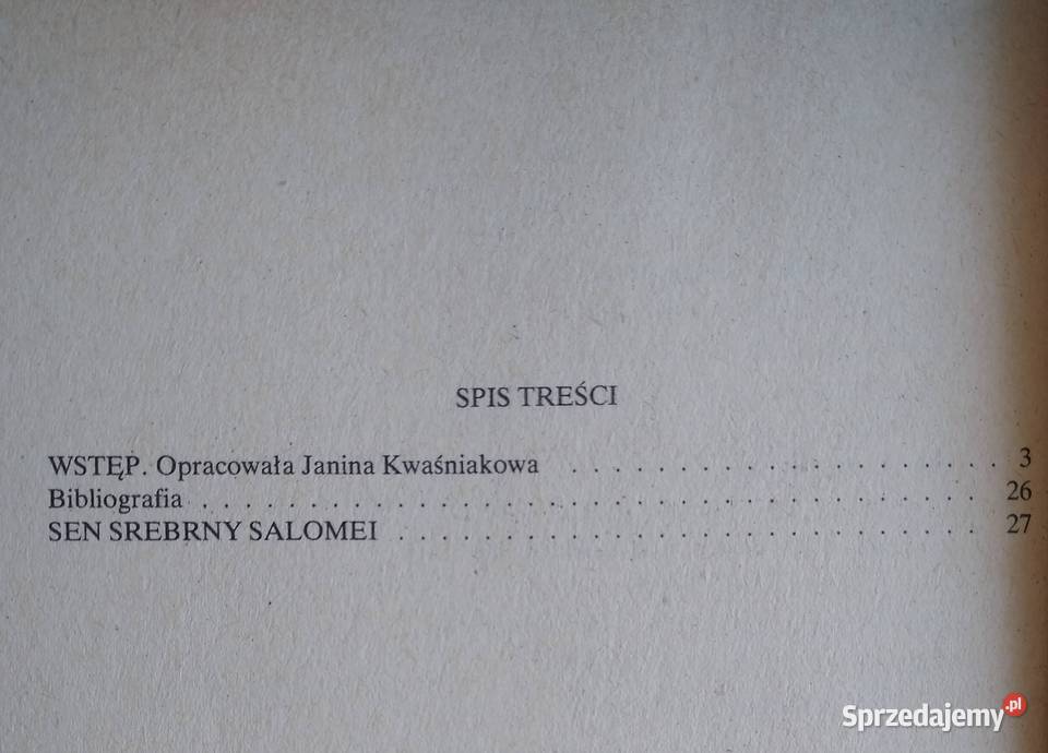 Sen Srebrny Salomei Juliusz Słowacki Ossolineum pomorskie Gdańsk