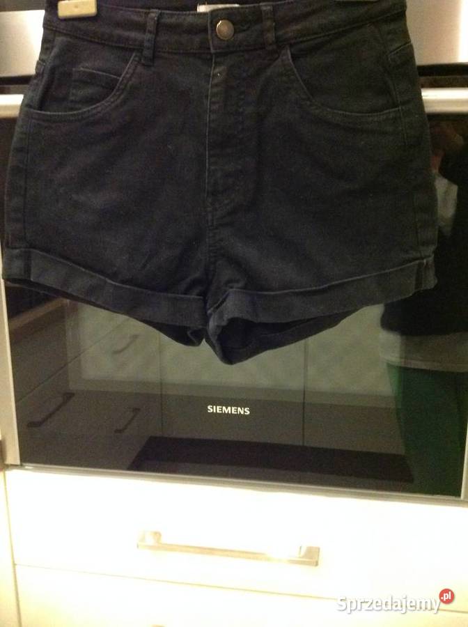 Spodenki Jeans Krótkie damskie HM 36 czarne Nowa Sól