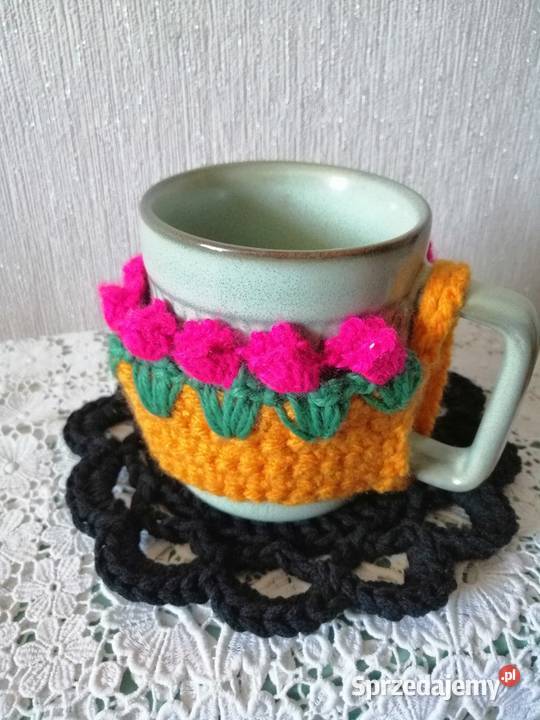 Osłonka ocieplacz i podkładka pod kubek Prezent Katowice