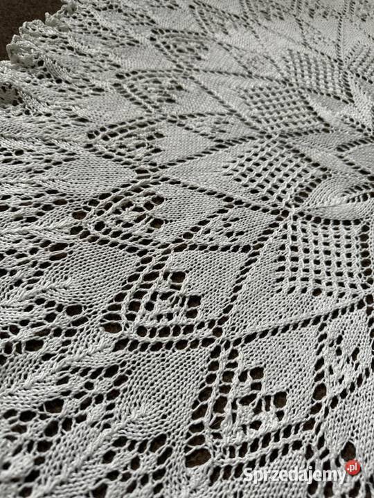 obrus okrągły szydełkowy rękodzieło Zabrze sprzedam