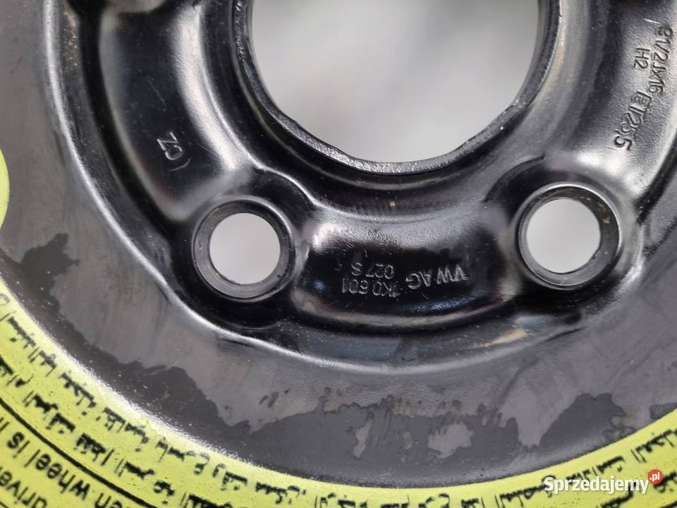 KOŁO DOJAZDOWE ZAPASOWE Audi Seat Vw Golf VI Chełm