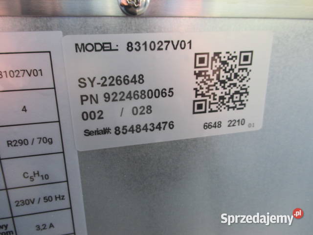 NOWY Stół Mroźniczy 2 Drzwiowy STALGAST V 282 Ostrów Wielkopolski