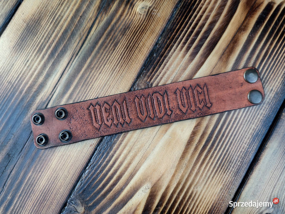 Bransoletka mankiet na nadgarstek skórzana Veni Łomianki