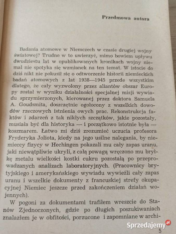 Kryptonim Virushaus Badania bomba atomową David Antykwariat Bielsko-Biała