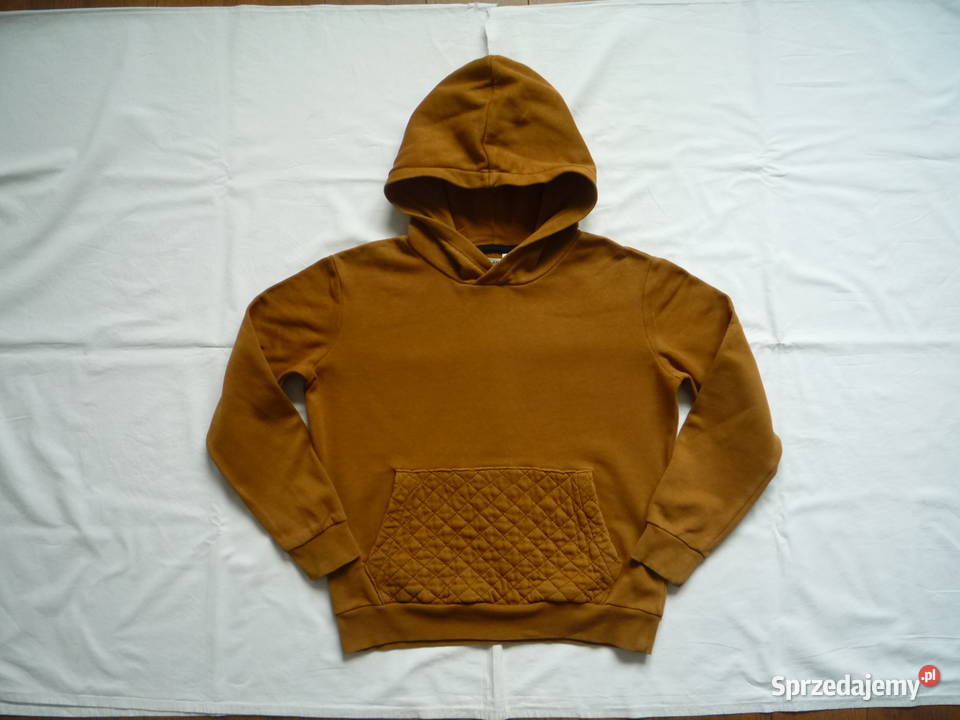 HM 134 Brązowa Bluza dresowa kangurka H&M Odzież
