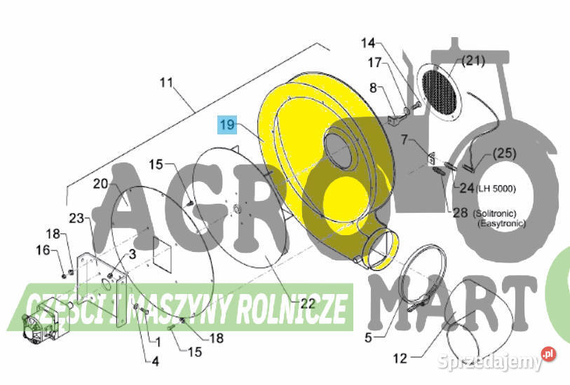 4825680 482 5680 OBUDOWA WENTYLATORA LEMKEN dolnośląskie Wichrów