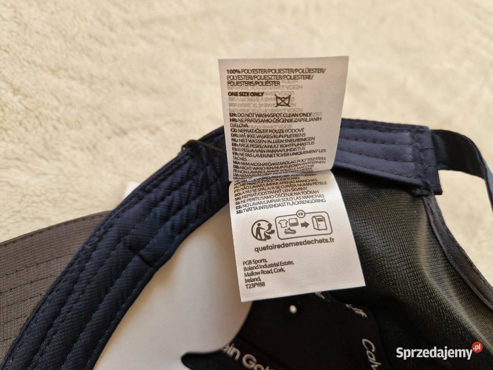 Nowa granatowa czapka z daszkiem Calvin Klein z Bibice