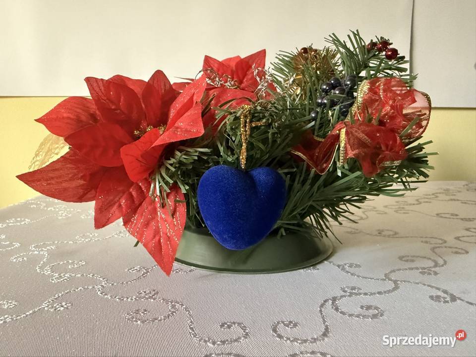 Stroik Bożonarodzeniowy Świąteczny z Gwiazdą wielokolorowy Czerwionka-Leszczyny