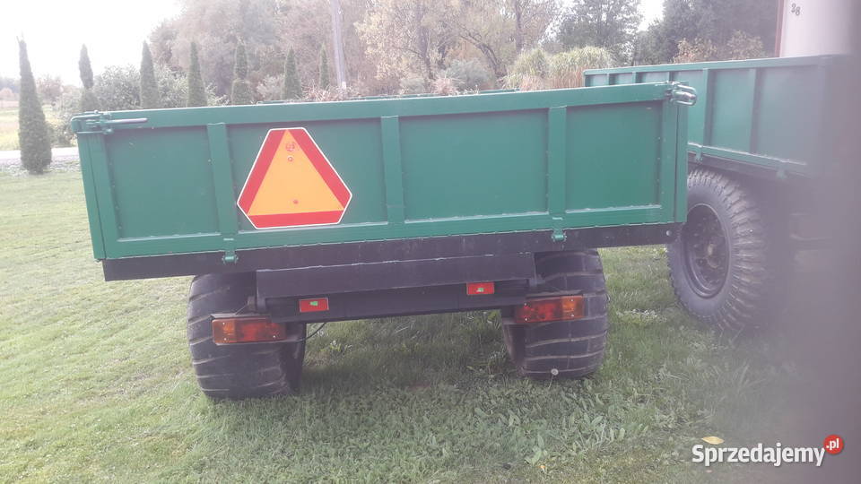 Przyczepa wywrotka jednoosiowa do tyłu Przyczepy rolnicze podkarpackie Padew Narodowa