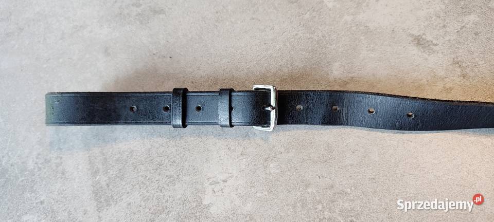 Wytok skórzany z gumowym kółkiem czarna skóra małopolskie