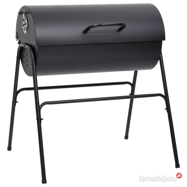 Grill beczkowy z 2 rusztowaniami czarny 80x95x90 Warszawa
