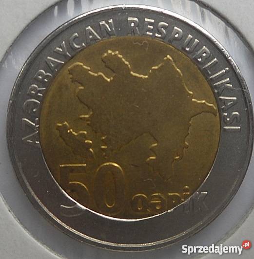 AZERBEJDZAN50 QEPIK BEZ DATYSZYBY NAFTOWE Numizmatyka Legionowo