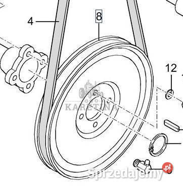 Holland TX66 TX67 TX68 Koło Pasowe CZĘŚCI
