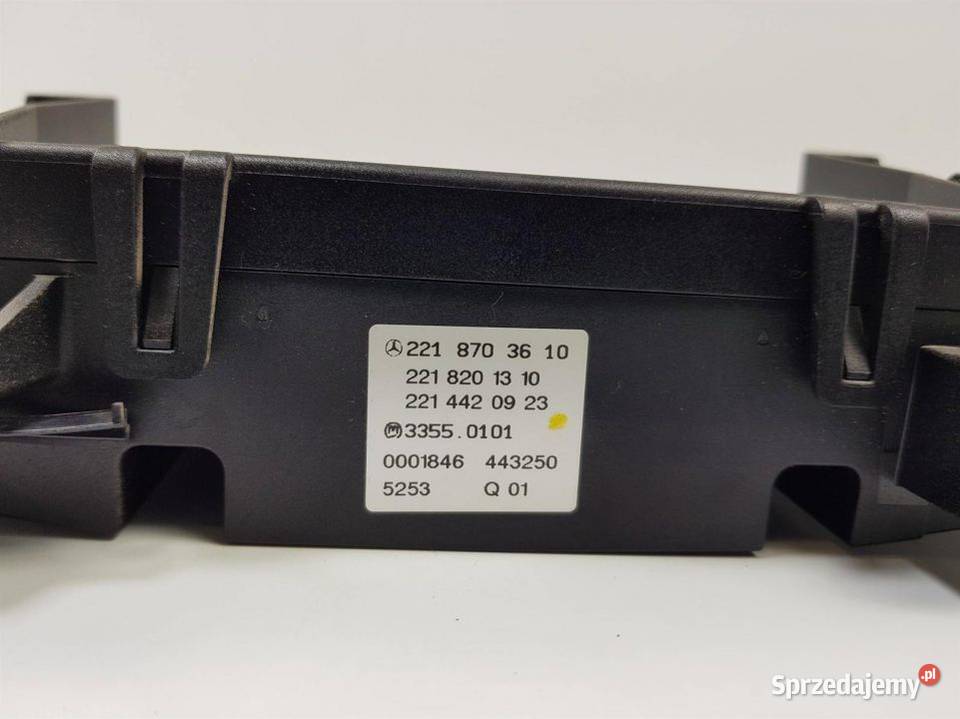 PANEL KLIMATYZACJI MERCEDES W221 S350 2218703610 Pozostałe kujawsko-pomorskie Lipno