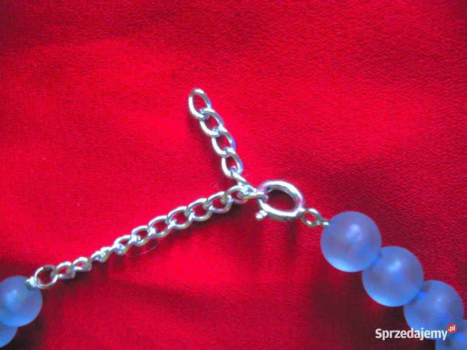 Korale naszyjnik błękitne długość 47 Siedlce sprzedam