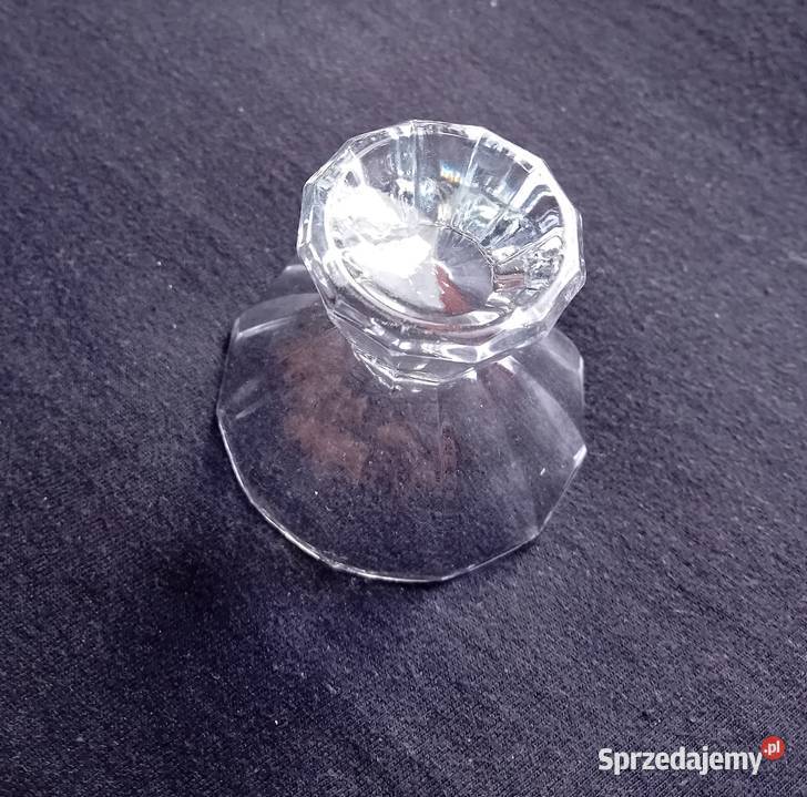Kryształowy kieliszek art deco wielokątny lata Koźminek