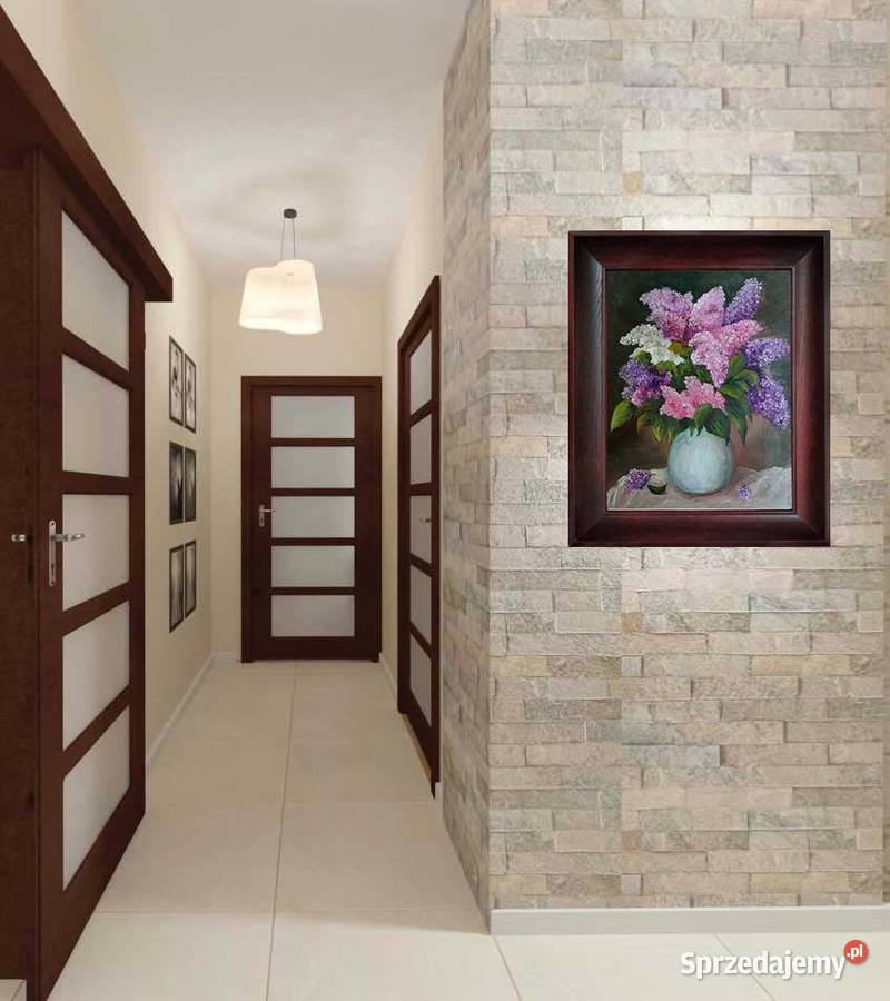 Obraz olejny Bzy fioletowy sprzedam