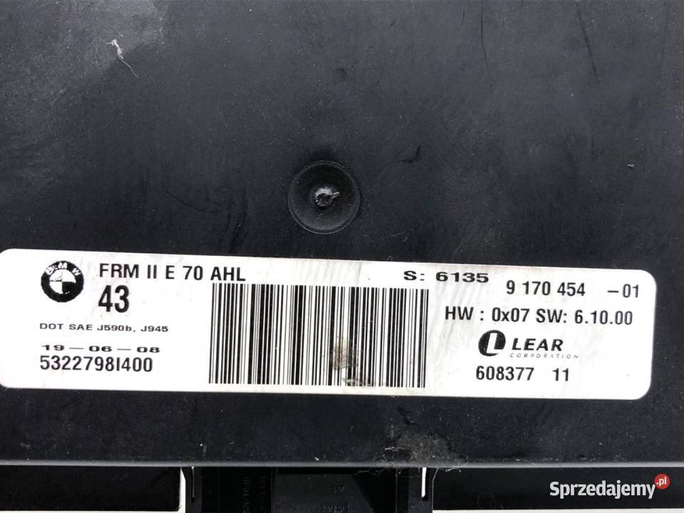 MODUŁ ŚWIATEŁ FRM BMW E71 9170454 0714 STEROWNIK
