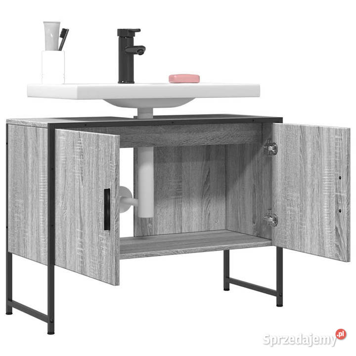 Szafka pod umywalkę szary dąb sonoma 80x33x60 Dom i Ogród mazowieckie Warszawa